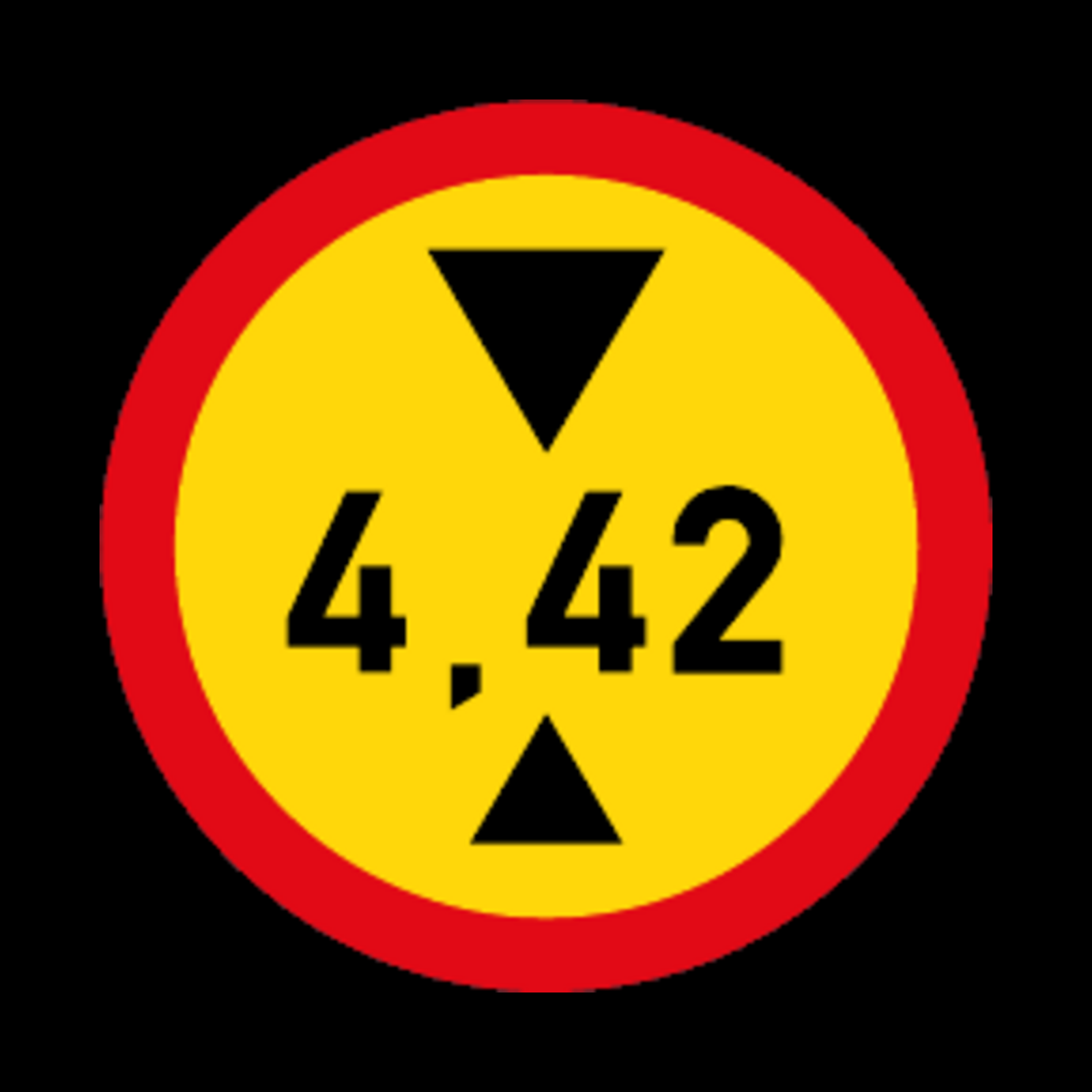 TR204 – Height Limit Sign – Temporary