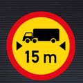 TR205 Temporary Length Limit Sign