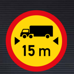 TR205 Temporary Length Limit Sign