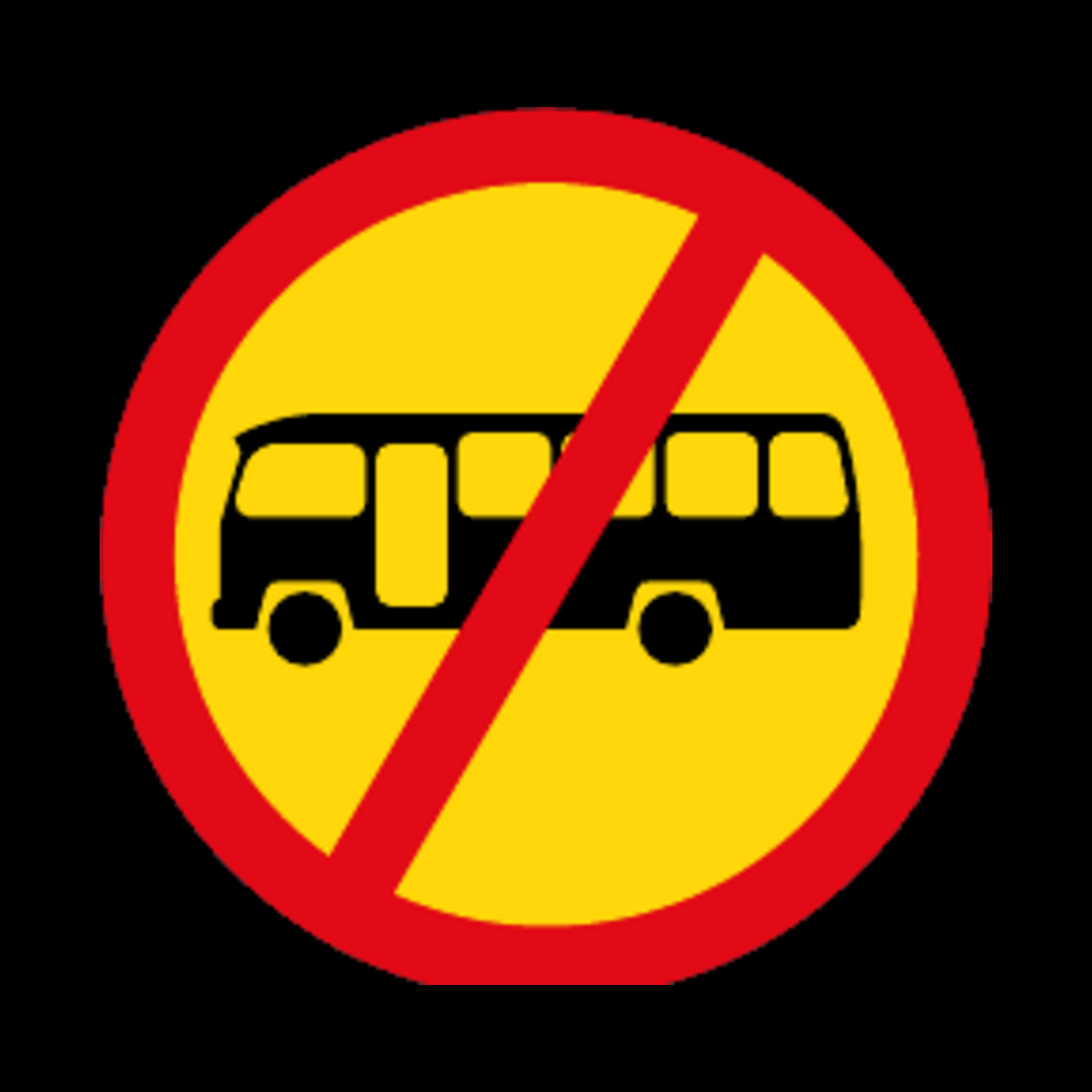 TR225 – Mini-Buses Prohibited Sign – Temporary