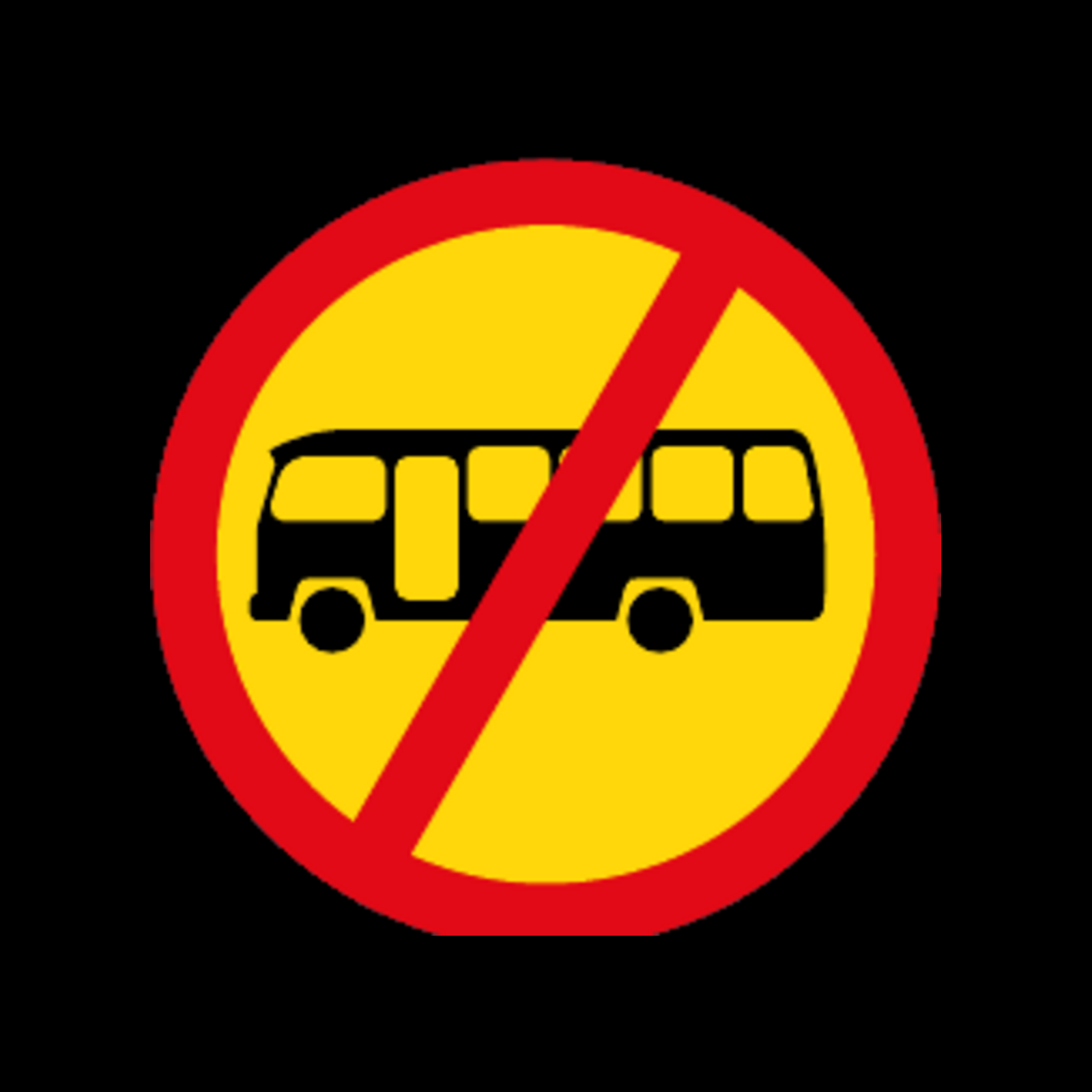 TR226 – Midi-Buses Prohibited Sign – Temporary