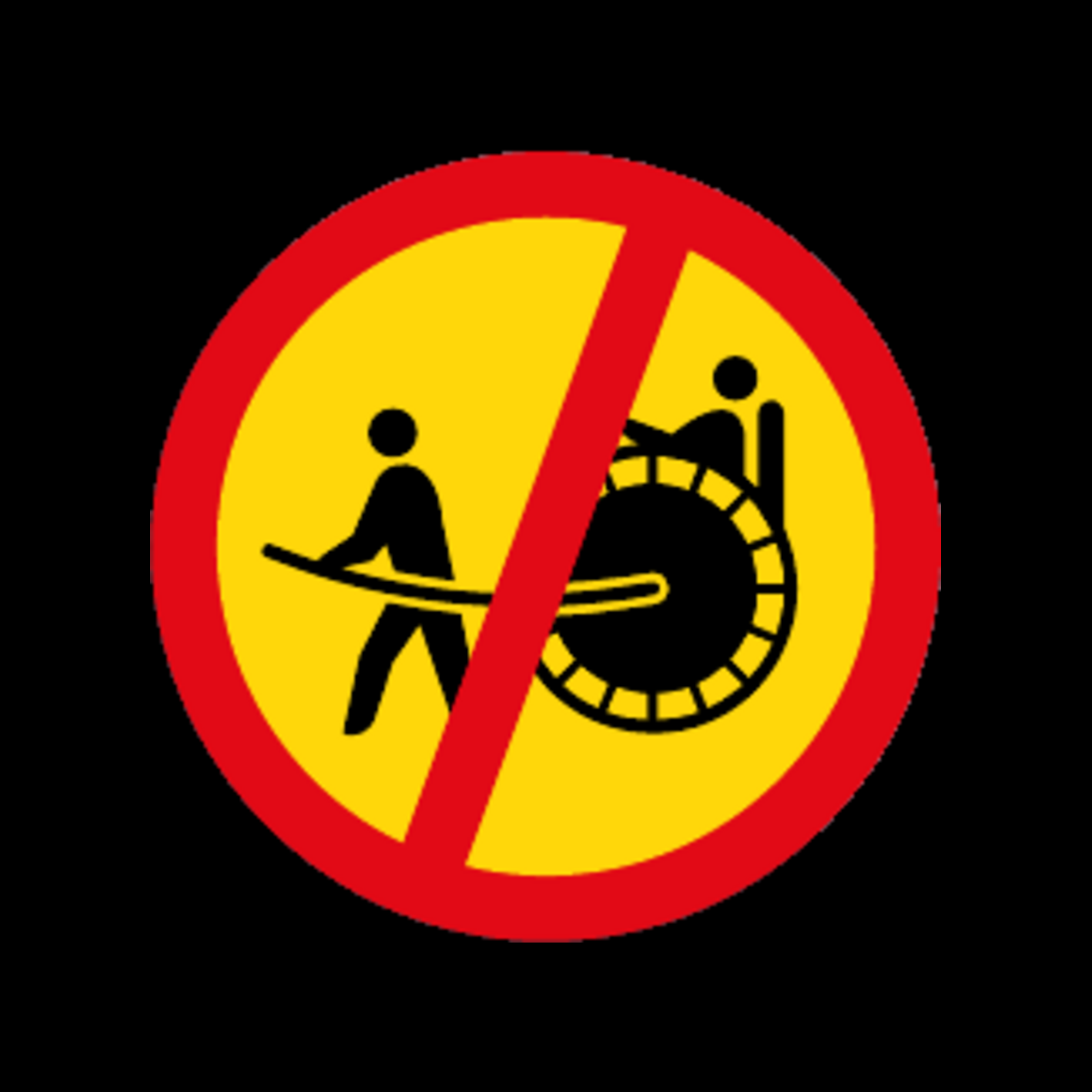 TR234 – Rickshaws Prohibited Sign – Temporary