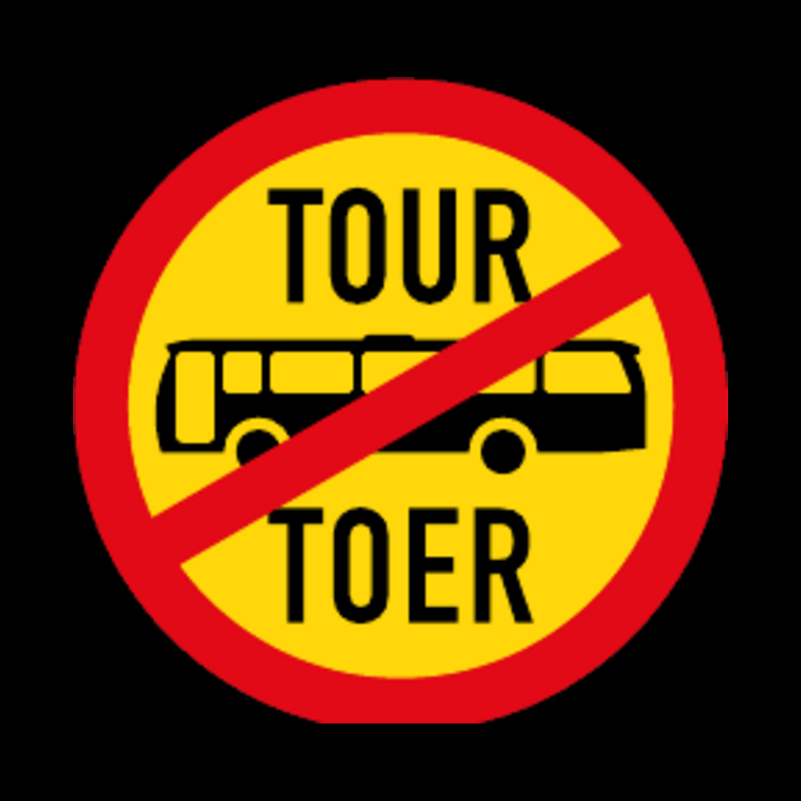 TR235 – Tour Buses Prohibited Sign – Temporary