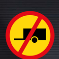 TR240 Temporary Towed Vehicles Prohibited Sign