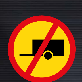TR240 Temporary Towed Vehicles Prohibited Sign