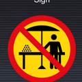 TR241 Temporary Hawkers Prohibited Sign
