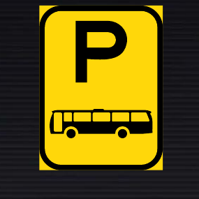 TR301-P Bus Parking Reservation Sign – Temporary