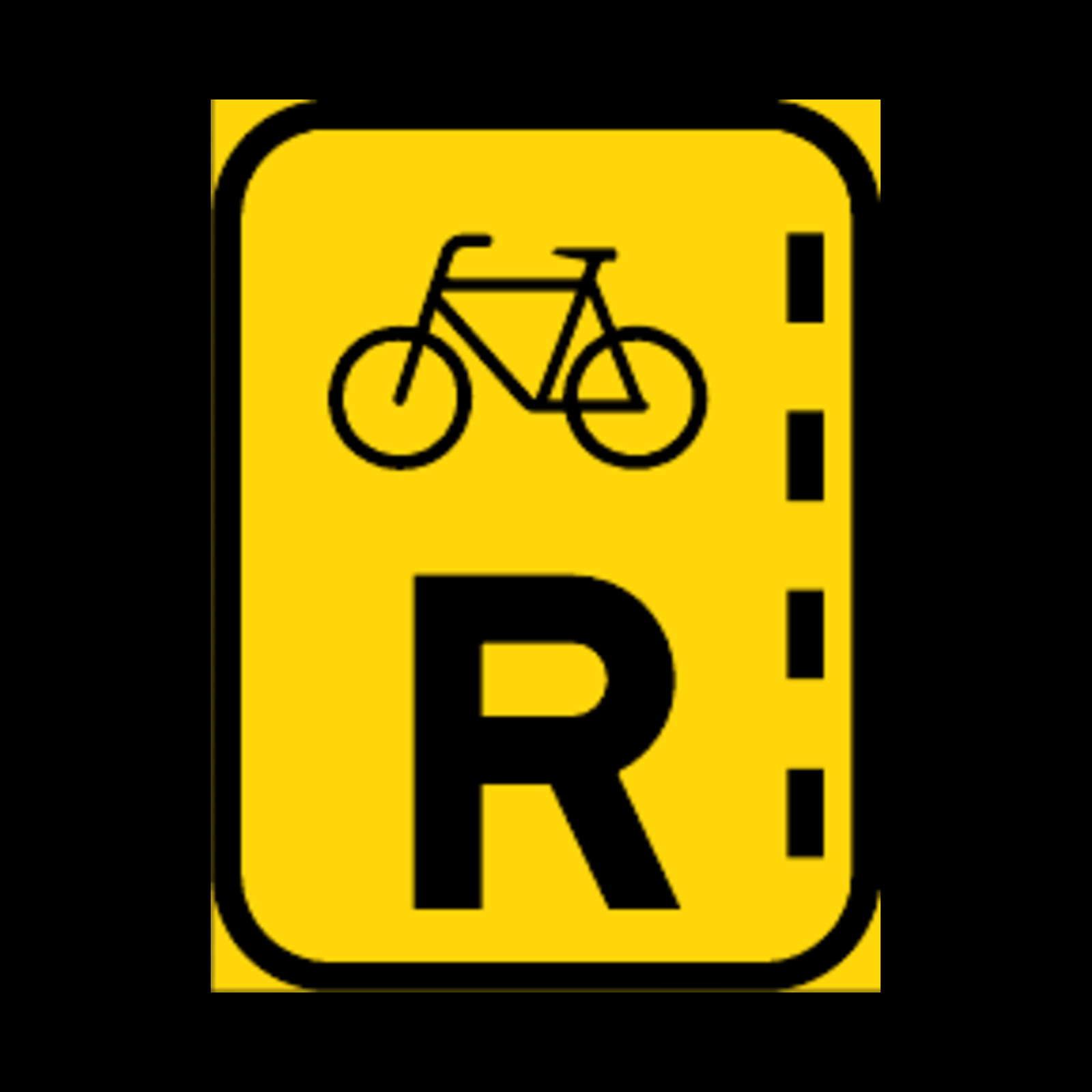 TR304 – Bicycle Lane Reservation Sign – Temporary