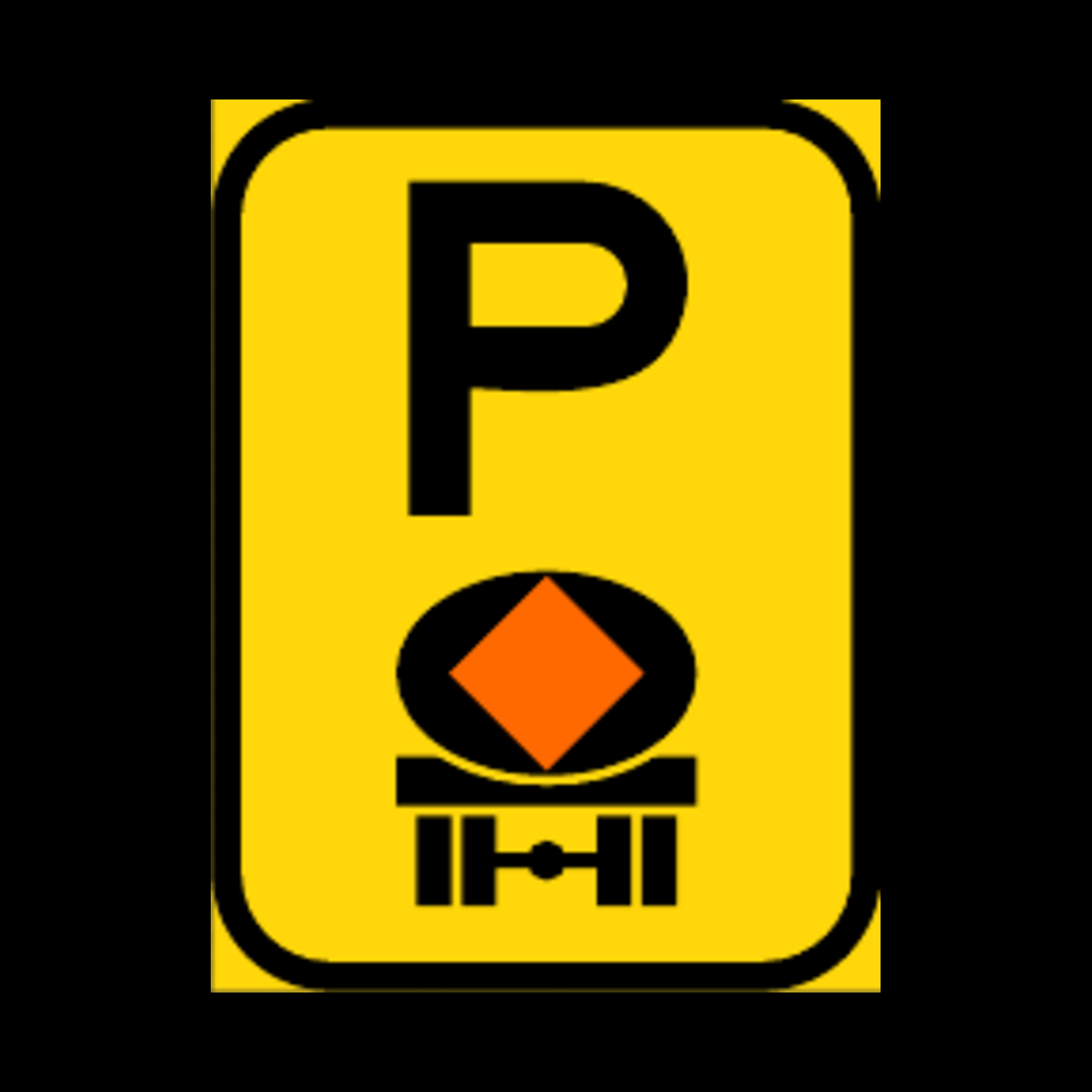 TR316-P – Vehicle Conveying Dangerous Substances Parking Reservation Sign – Temporary