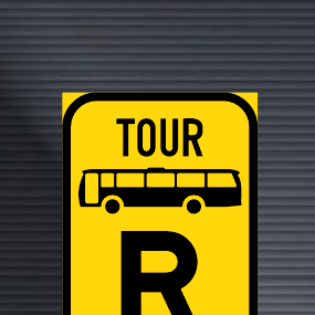 TR319 Tour Bus Reservation Sign – Temporary