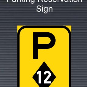 TR320-P High Occupancy Vehicle Parking Reservation Sign – Temporary