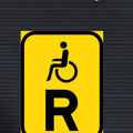 TR323 Reserved for Vehicles Carrying Disabled Passengers Sign – Temporary