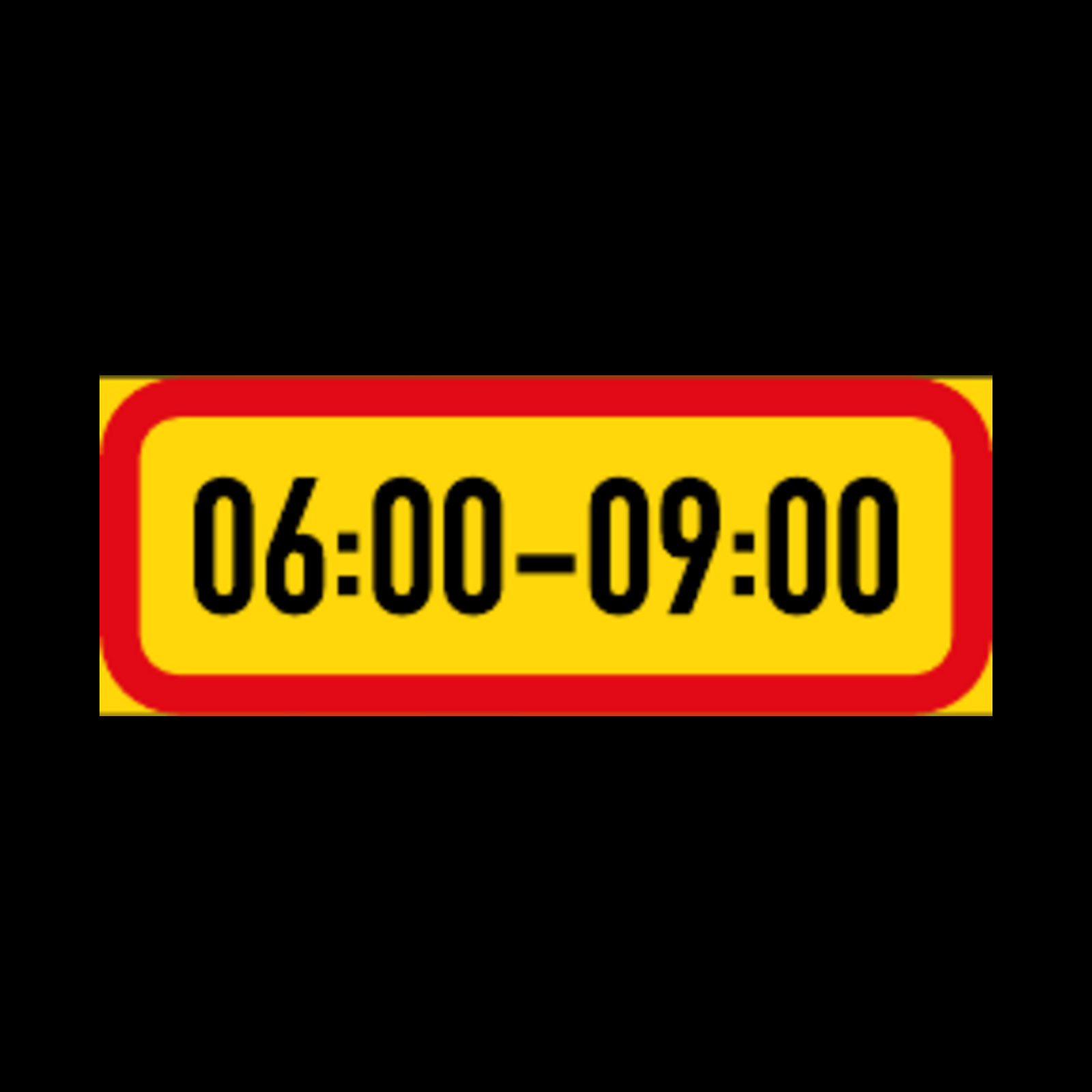TR501 – One Period Time Limit Sign – Temporary