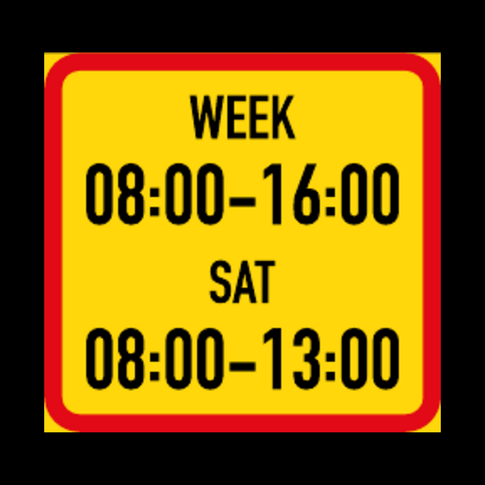 TR503 – Two Periods or Days Time Limit Sign – Temporary