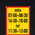 TR504 Three Periods or Days Time Limit Sign – Temporary