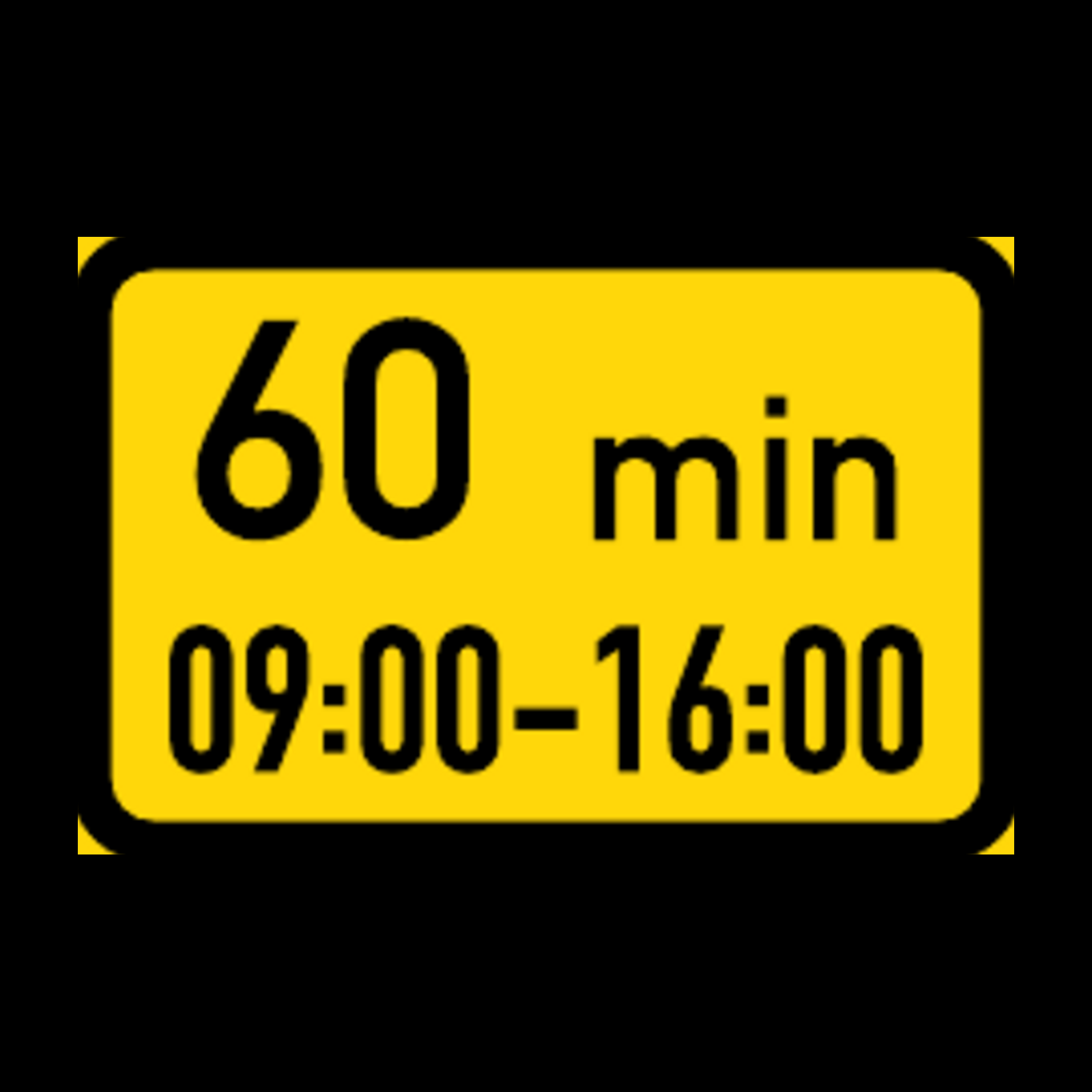 TR506 – Maximum Stay During One Period Time Limit Sign – Temporary