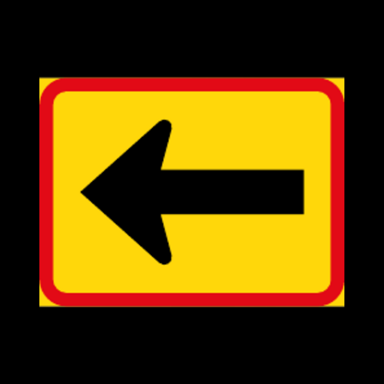 TR520 – Reserved Movement Left by Vehicle Class Sign – Temporary