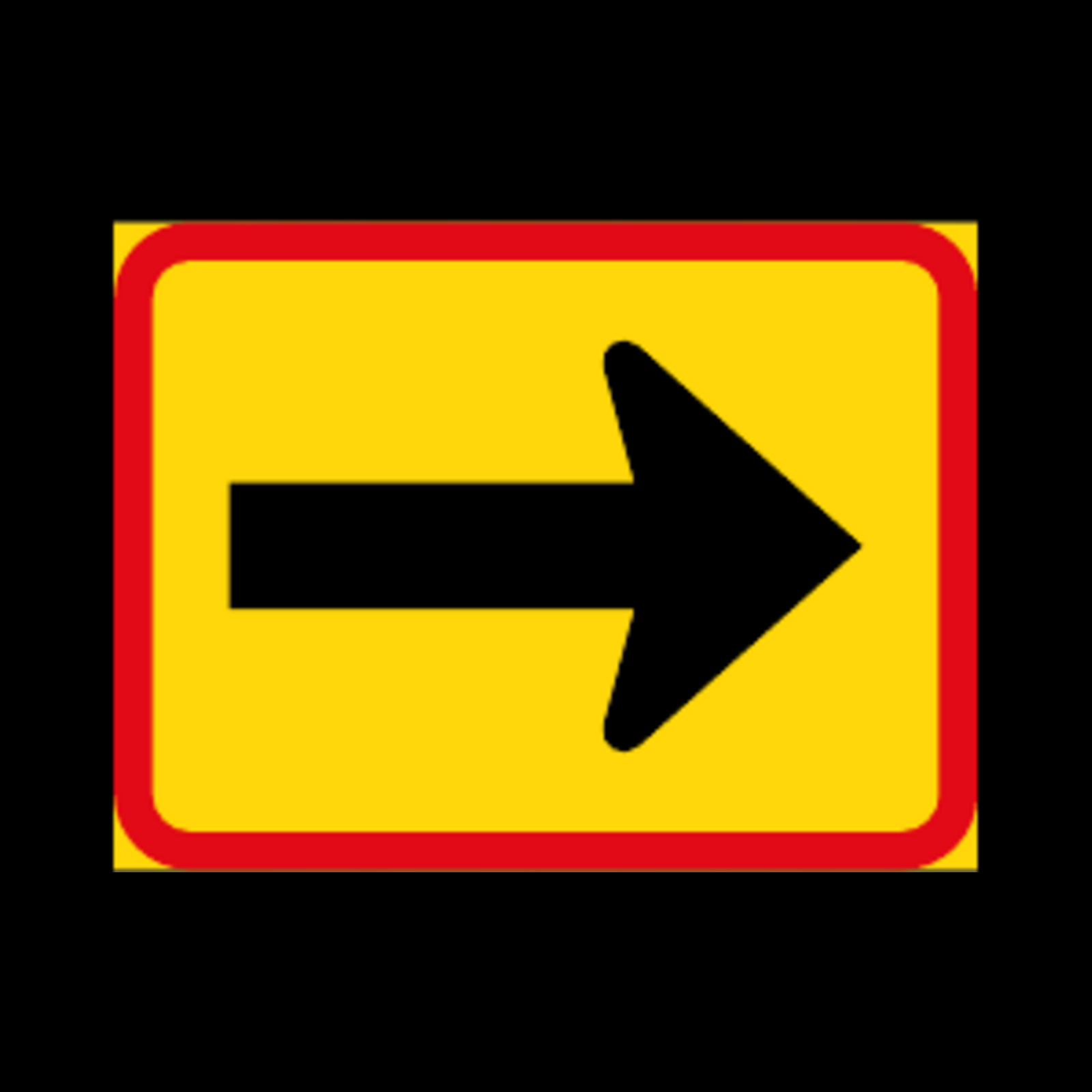 TR521 – Reserved Movement Right by Vehicle Class Sign – Temporary