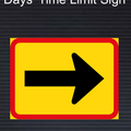 TR521 Reserved Movement Right by Vehicle Class Sign – Temporary