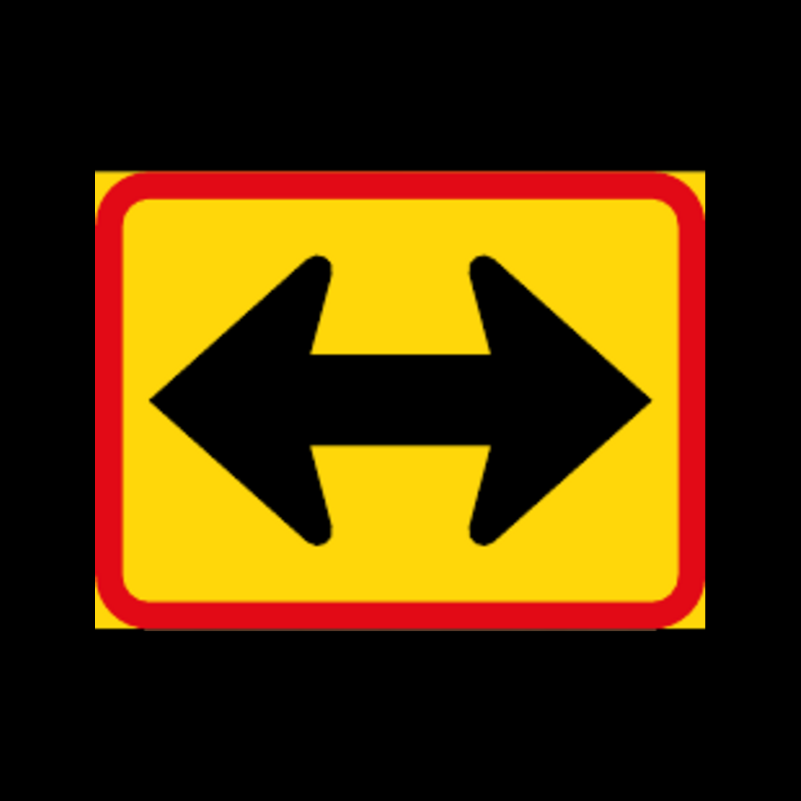 TR522 – Reserved Movement Left & Right by Vehicle Class Sign – Temporary