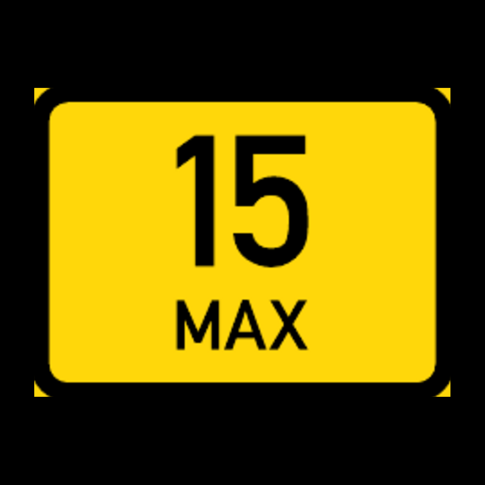 TR540 – Maximum Number of Vehicles Sign – Temporary