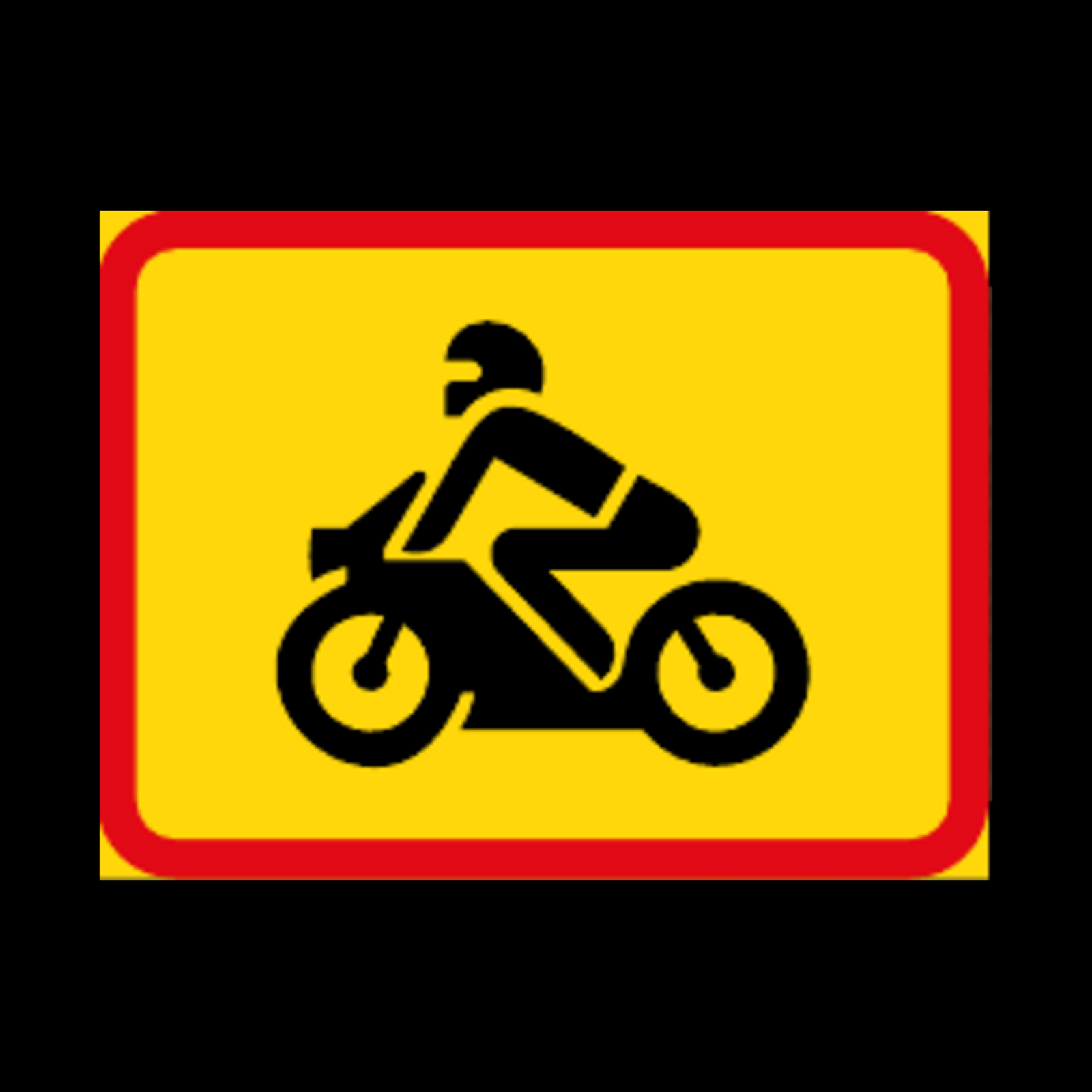 TR562 – Applies to Motorcycles Sign – Temporary