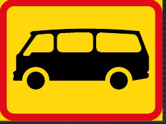 TR565 Applies to Mini-Buses Sign – Temporary
