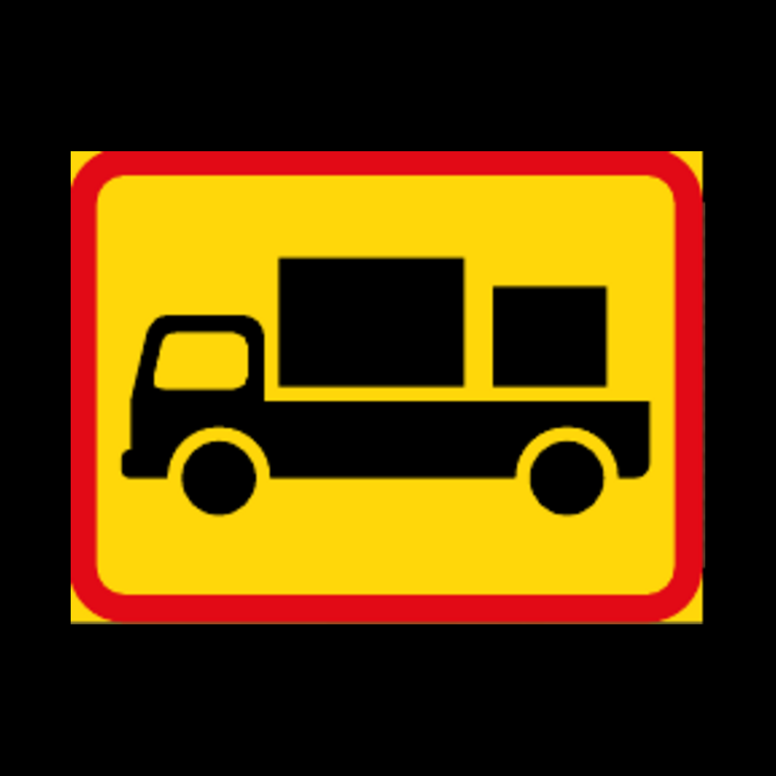 TR567 – Applies to Delivery Vehicles Sign – Temporary