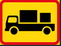 TR567 Applies to Delivery Vehicles Sign – Temporary