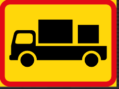 TR567 Applies to Delivery Vehicles Sign – Temporary