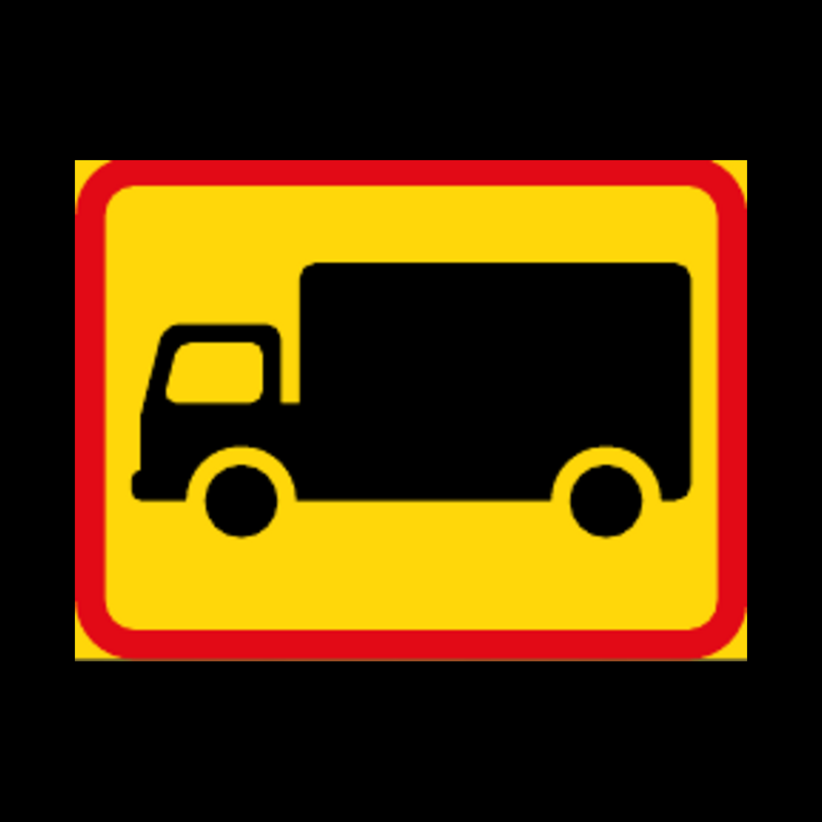 TR568 – Applies to Goods Vehicles Sign – Temporary