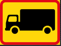 TR568 Applies to Goods Vehicles Sign – Temporary