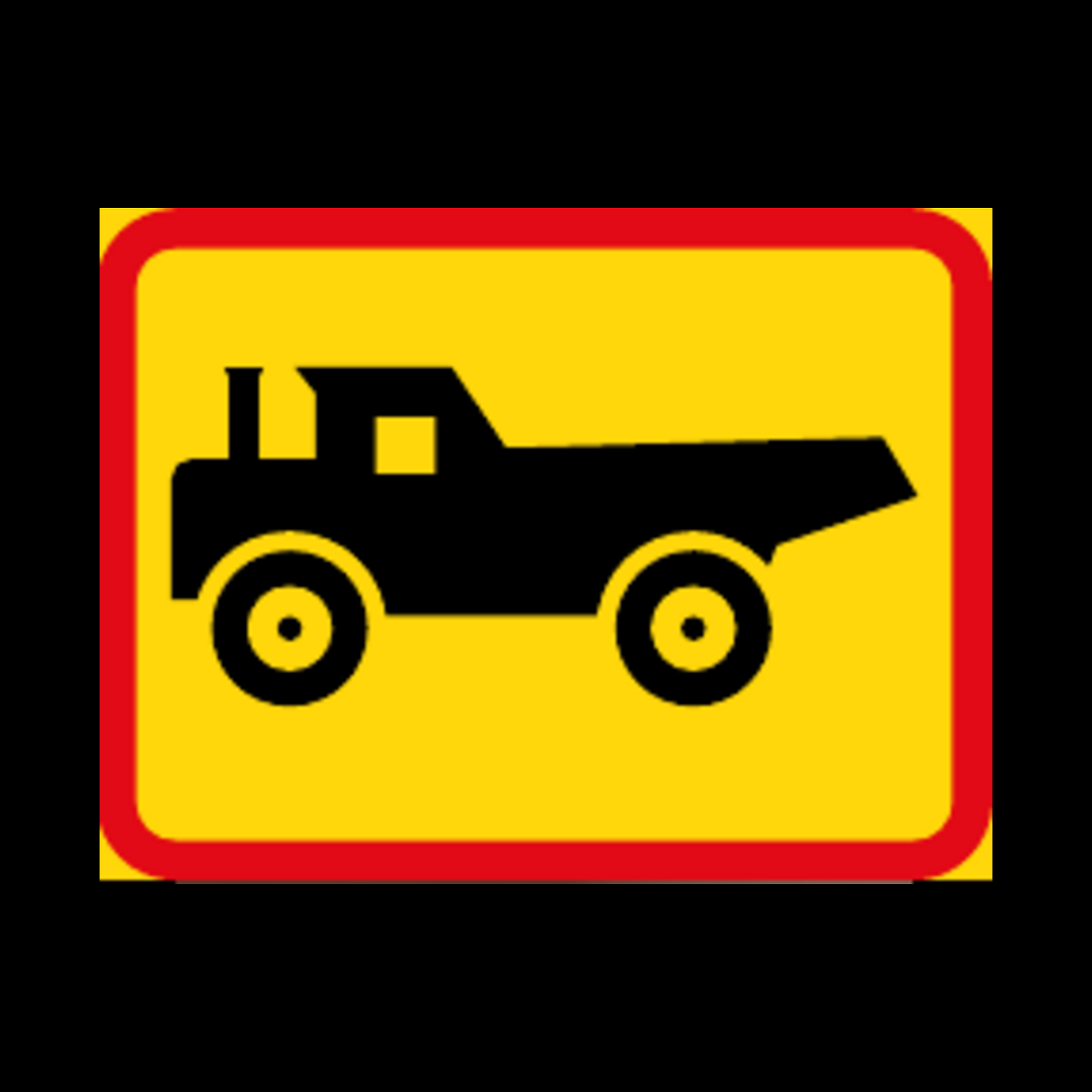 TR570 – Applies to Construction Vehicles Sign – Temporary