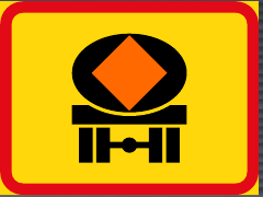 TR571 Applies to Vehicles Conveying Dangerous Substances Sign – Temporary