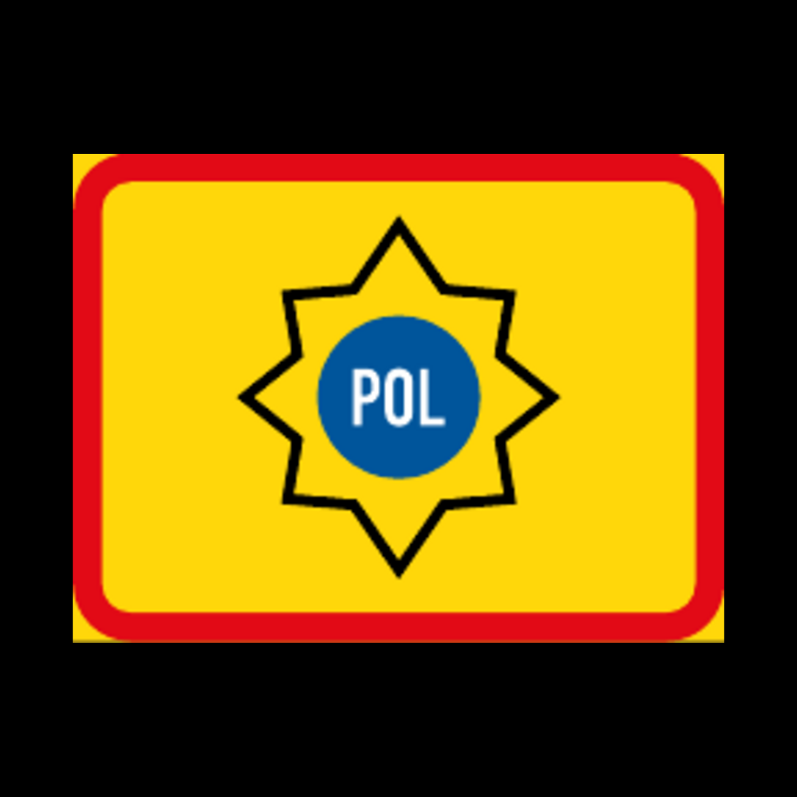 TR577 – Applies to Police Vehicles Sign – Temporary