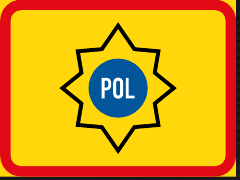 TR577 Applies to Police Vehicles Sign – Temporary