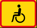 TR578 Applies to Disabled Persons Sign – Temporary