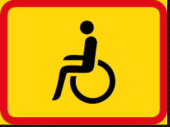 TR578 Applies to Disabled Persons Sign – Temporary