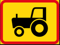 TR580 Applies to Agricultural Vehicles Sign – Temporary