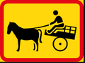 TR581 Applies to Animal-Drawn Vehicles Sign – Temporary