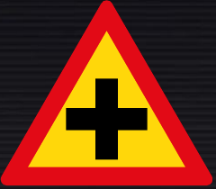 TW101 Crossroad Sign – Temporary