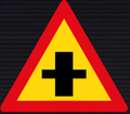 TW102 Priority Crossroad Sign – Temporary