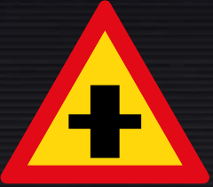 TW102 Priority Crossroad Sign – Temporary