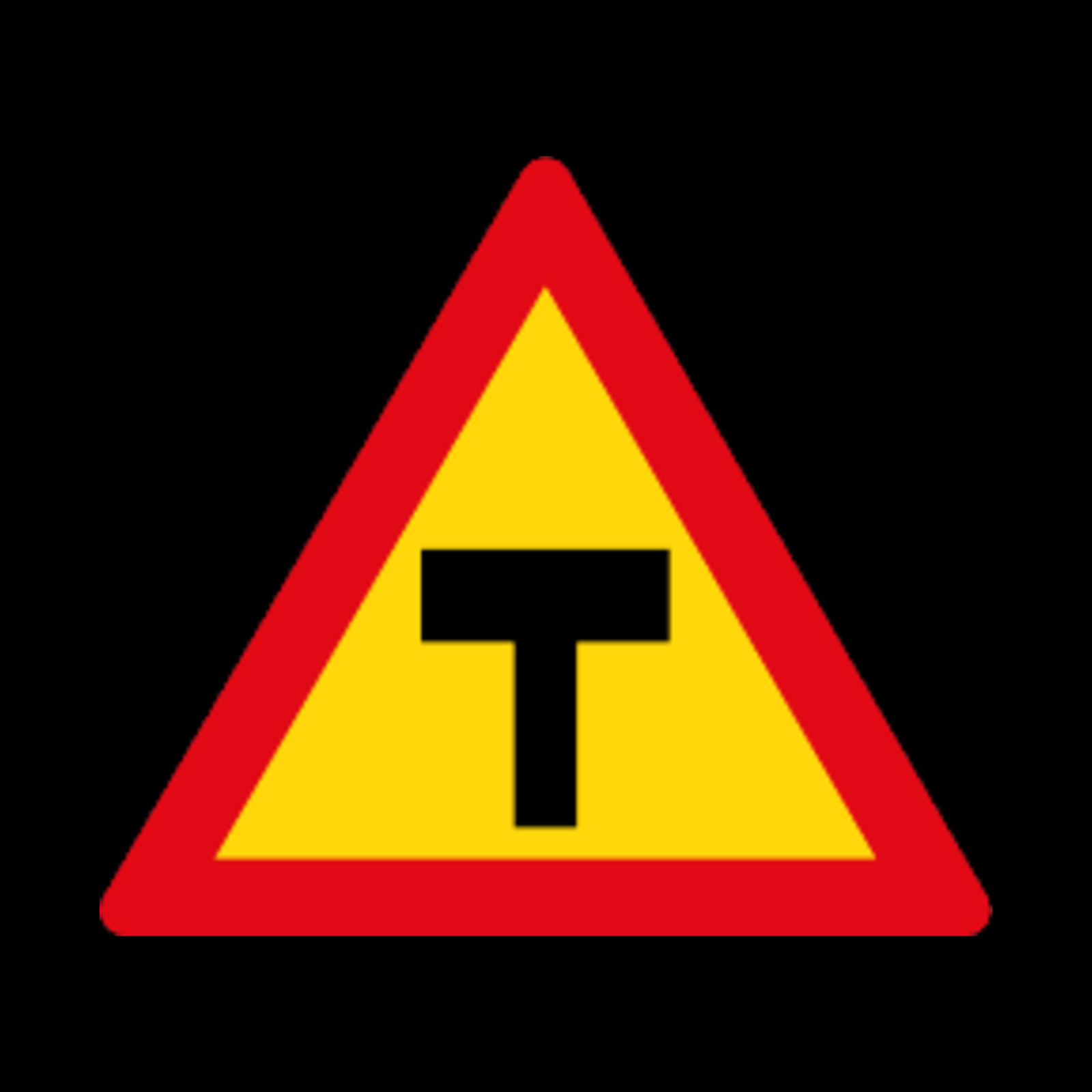 TW104 – T-Junction Sign – Temporary