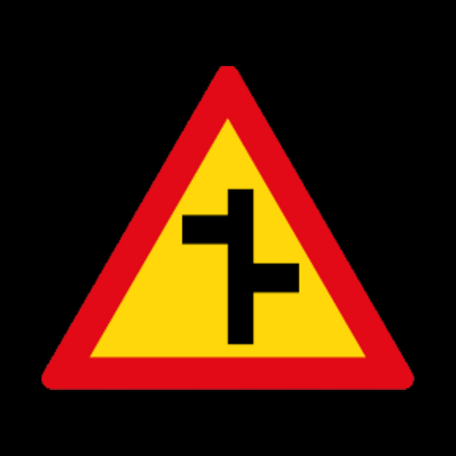 TW109 – Staggered Junction Sign – Temporary