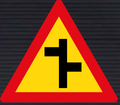 TW109 Staggered Junction Sign – Temporary