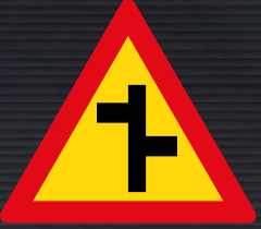 TW109 Staggered Junction Sign – Temporary