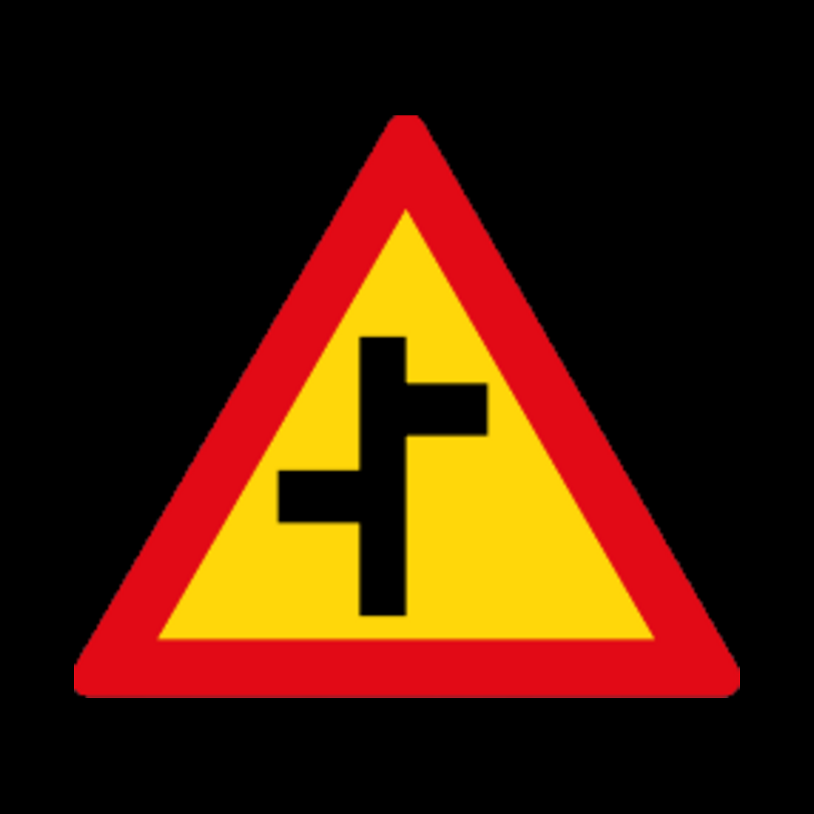 TW110 – Staggered Junction Sign – Temporary