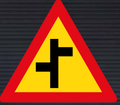 TW110 Staggered Junction Sign – Temporary