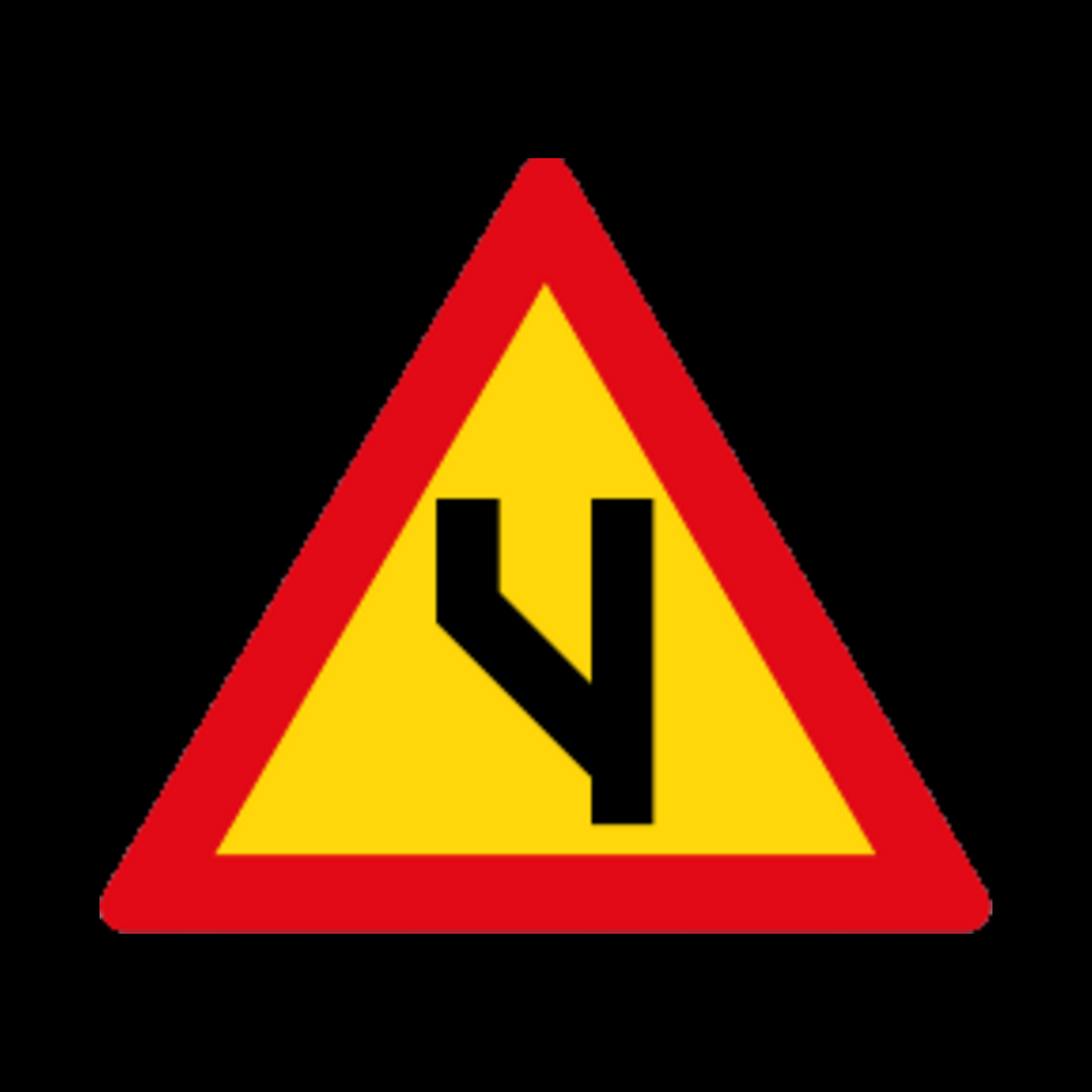 TW119 – Beginning of Dual Roadway Sign – Temporary